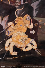 罗摩衍那壁画斗战佛