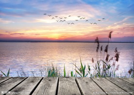 海边夕阳