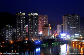 万家灯火城市夜