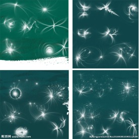 梦幻的残绕光线装饰PS笔刷