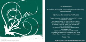 手绘的花纹边框效果PS笔刷