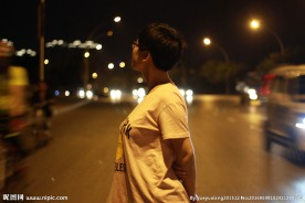 夜景美女
