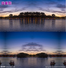 什刹海日落视频背景特效
