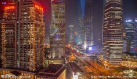 上海陆家嘴夜景