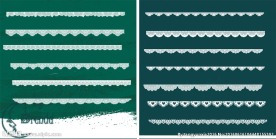 蕾丝花纹边框PS笔刷