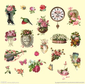 花纹 欧式 底纹 装饰 花园