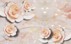 玉石彩雕花背景