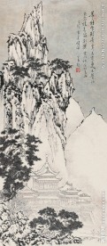 雪峰楼阁图