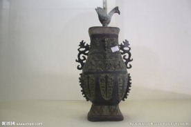 盛酒器文物摄影图