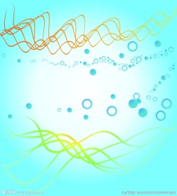 抽象水波浪与水圆点