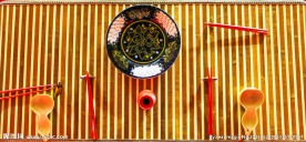 汉唐婚礼道具摆放