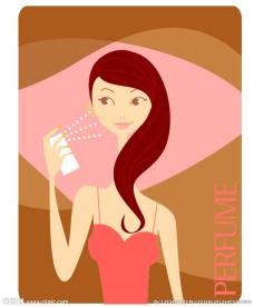 化妆美女矢量图