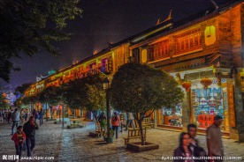 丽江古城夜景