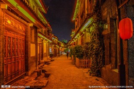 丽江古城夜景