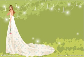 婚纱新娘矢量素材