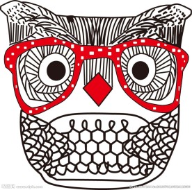 服装印花女（猫头鹰）