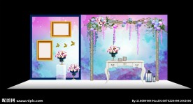 花园主题婚礼展示区