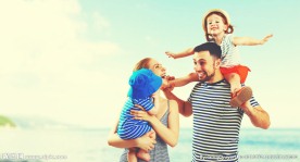 开心的家庭人物