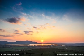 日落夕阳图片