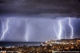 绚丽的雷电景色