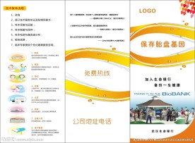 保存胎盘基因 三折页