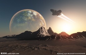 星球与宇宙飞船