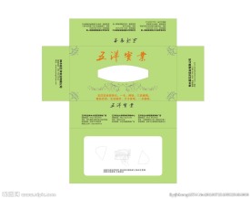 简约欧式花纹抽纸盒包装