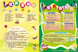 学校营养餐知识展板