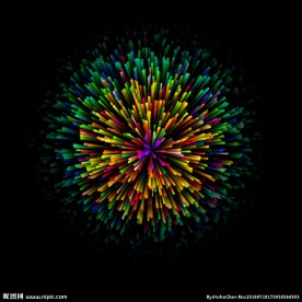 彩色烟花
