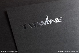 高端烫金字体logo样机