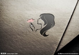 复古背景logo样机效果