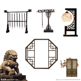 古风唯美素材免扣