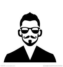 时髦时尚男人头发 眼镜 胡须