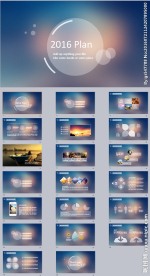 苹果风IOS半透明企业PPT