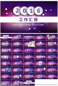 大气工作总结汇报PPT模版
