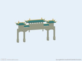 牌坊楼max模型