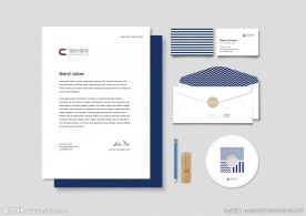 商务办公VI智能全套贴图样机