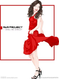 时尚美女矢量图下载