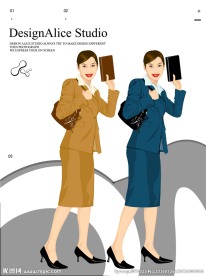 美女矢量免费素材下载