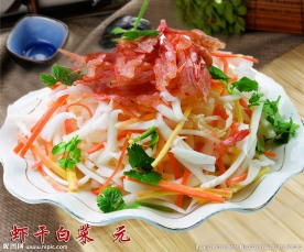 虾干白菜