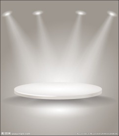 灯光灰色圆台背景