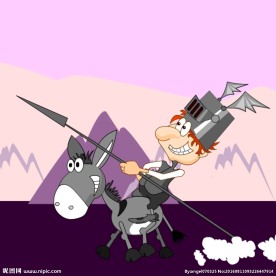骑驴拿长枪的将军flash动画