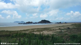 舟山嵊泗列岛南长涂沙滩