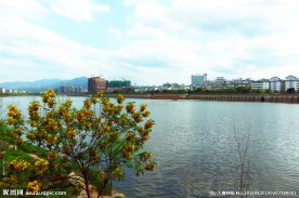 城市风光 江岸建筑