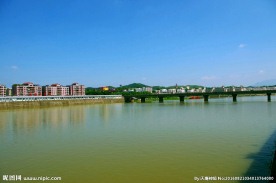 城市风光 江岸山水
