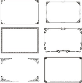花纹边框