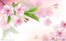 鲜花浪漫背景墙