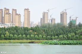 高楼大厦远景摄影