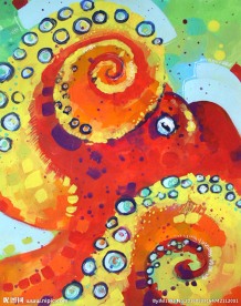 动物油画