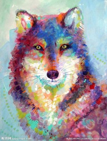 动物油画